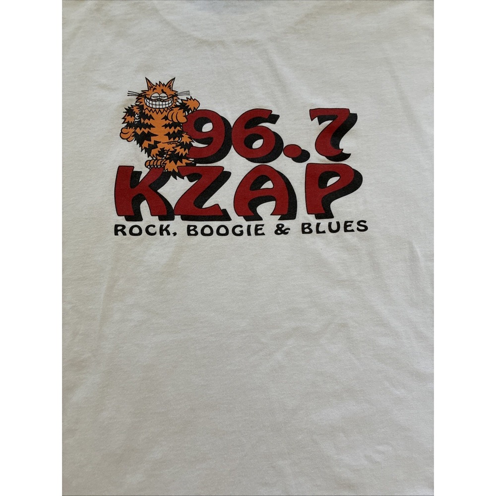 Vintage California Radio Station Shirt Size XL Single Stitch Made In USA 90s